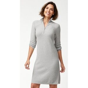 Tommy Bahama Women's M Cotton Blend 1/4 Zip Mock Neck  Casual Lounge Dress